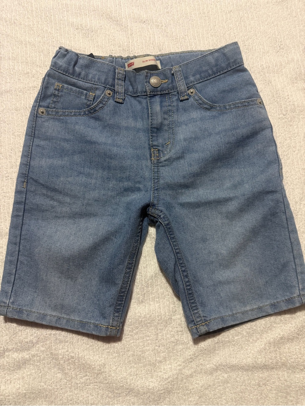 Levi's Kids Light Blue Denim Shorts